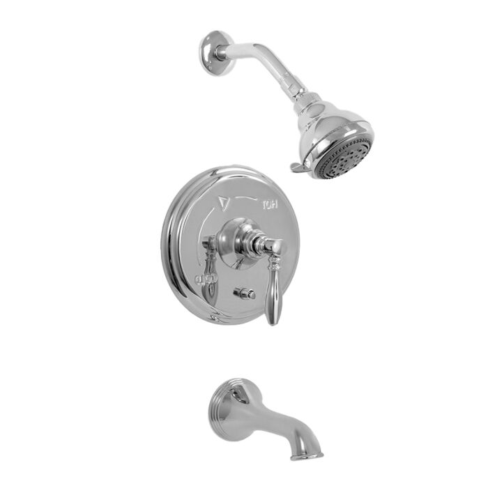 1500 Series Pressure Balance Tub And Shower Set With Huntington
