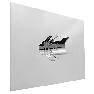 3/4" Thermostatic Shower Set with Cylindrical Handle and Deluxe Rectangular Plate (available as trim only P/N: 1.060097DT)