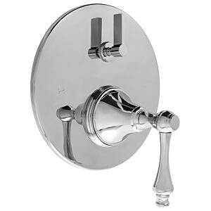 E-Mini Thermostatic - Integrated Round Plate - Trim only with Lexington handle