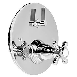  E-Mini Thermostatic - Integrated Round Plate - Trim only with Alexandria handle