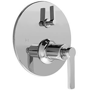E-Mini Thermostatic Trim with Integral Control - Round Plate with Tribeca Handle