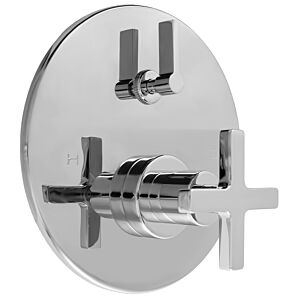 E-Mini Thermostatic Trim - Integrated Round Plate with Carina-X Handle