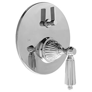 E-Mini Thermostatic - Integrated Round Plate - Trim only with Georgian handle