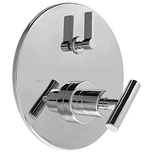 E-Mini Thermostatic Trim - Integrated Round Plate with Ceres II Handle