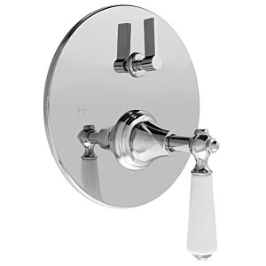 E-Mini Thermostatic Trim with Integrated Control - Round Plate with Orleans Handle 