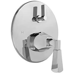 E-Mini Thermostatic - Integrated Round Plate - Trim only with Harlow handle