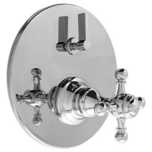 E-Mini Thermostatic - Integrated Round Plate - Trim only with Tremont X Handle.