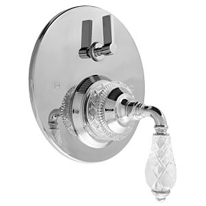 E-Mini Thermostatic - Integrated Round Plate - Trim only with Luxembourg handle