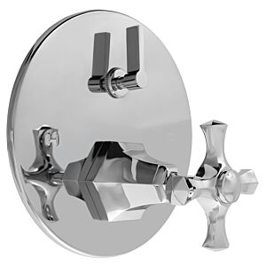 E-Mini Thermostatic - Integrated Round Plate - Trim only with Mallorca handle
