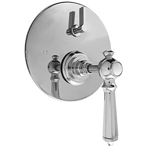 E-Mini Thermostatic - Integrated Round Plate - Trim only with handle