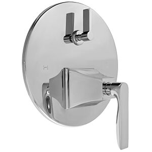 E-Mini Thermostatic - Integrated Round Plate - Trim only with Lisse handle