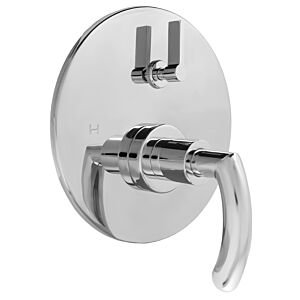 E-Mini Thermostatic - Integrated Round Plate - Trim only with Prana handle