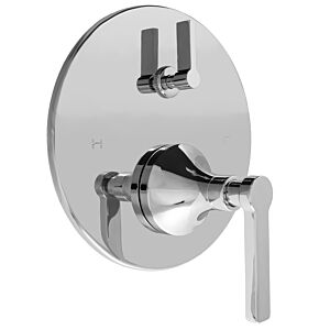 E-Mini Thermostatic Trim with Integral Control - Round Plate with Capella Handle