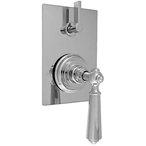 E-Mini Thermostatic - Integrated Rectangle Plate - Trim only with Aria Handle