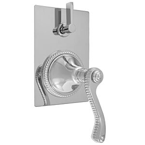 E-Mini Thermostatic - Integrated Rectangle Plate - Trim only with Charlotte Elite handle