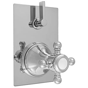 E-Mini Thermostatic - Integrated Rectangle Plate - Trim only with Portsmouth handle