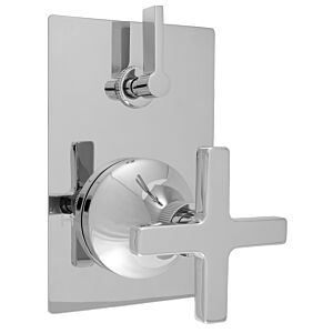 E-Mini Thermostatic - Integrated Rectangle Plate - Trim only with Stella X handle