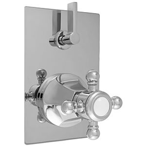 E-Mini Thermostatic - Integrated Rectangle Plate - Trim only with Salem handle