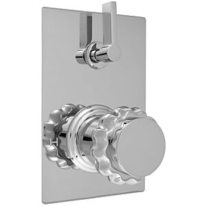 E-Mini Thermostatic - Integrated Rectangle Plate - Trim only with Seville handle