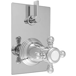 E-Mini Thermostatic - Integrated Rectangle Plate - Trim only with Alexandria handle