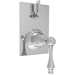 E-Mini Thermostatic - Integrated Rectangle Plate - Trim only with Montreal handle