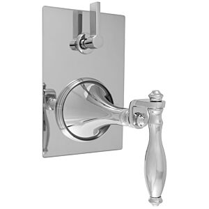 E-Mini Thermostatic - Integrated Rectangle Plate - Trim only with Toronto handle