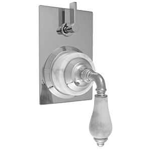 E-Mini Thermostatic - Integrated Rectangle Plate - Trim only with Venezia handle