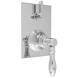 E-Mini Thermostatic - Integrated Rectangle Plate - Trim only with Huntington handle