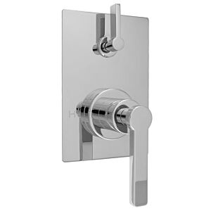 E-Mini Thermostatic - Integrated Rectangle Plate - Trim only with Carina handle