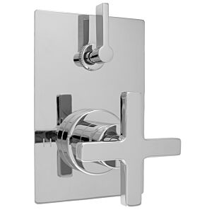 E-Mini Thermostatic Trim - Integrated Rectangle Plate with Carina-X Handle