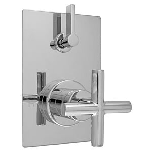E-Mini Thermostatic - Integrated Rectangle Plate - Trim only with Nova II handle
