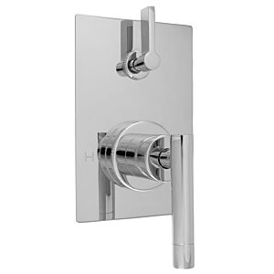 E-Mini Thermostatic - Integrated Rectangle Plate - Trim only with Polaris II handle