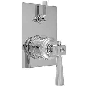 E-Mini Thermostatic - Integrated Rectangle Plate - Trim only with Regent Handle