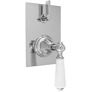  E-Mini Thermostatic - Integrated Rectangle Plate - Trim only with Orleans handle