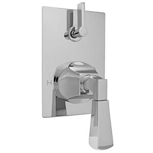 E-Mini Thermostatic - Integrated Rectangle Plate - Trim only with Harlow handle