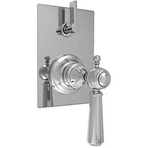 E-Mini Thermostatic - Integrated Rectangle Plate - Trim only with Tremont Handle
