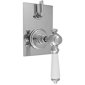 E-Mini Thermostatic - Integrated Rectangle Plate - Trim only with Waldorf handle