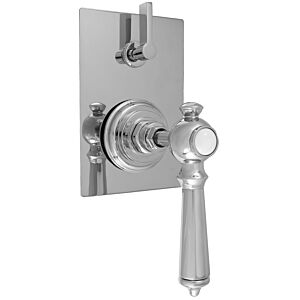 E-Mini Thermostatic - Integrated Rectangle Plate - Trim only with Ascot handle