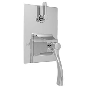 E-Mini Thermostatic - Integrated Rectangle Plate - Trim only with Maya handle