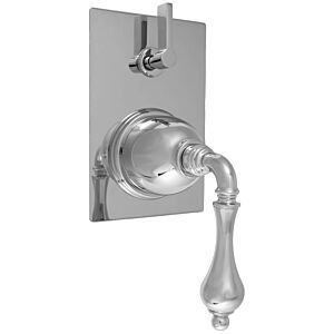 E-Mini Thermostatic - Integrated Rectangle Plate - Trim only with Houston handle
