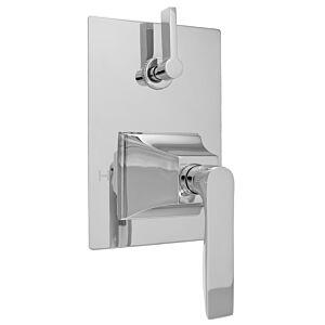 E-Mini Thermostatic - Integrated Rectangle Plate - Trim only with Lisse handle