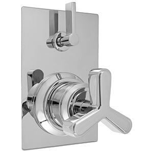 E-Mini Thermostatic - Integrated Rectangle Plate - Trim only with Moderne-X handle