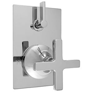 E-Mini Thermostatic Trim - Integrated Rectangle Plate with Capella-X Handle