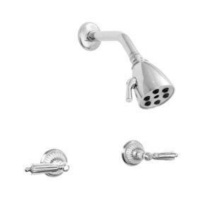 Two Valve Shower Set with Georgian Handle (available as trim only P/N: 1.004142DT)