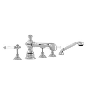 1800 Series Roman Tub Set with Diverter Handshower and Waldorf Handle (available as trim only P/N: 1.187693T)