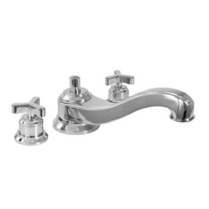620 Series Roman Tub Set with Moderne X Handle (available as trim only P/N: 1.629477T)