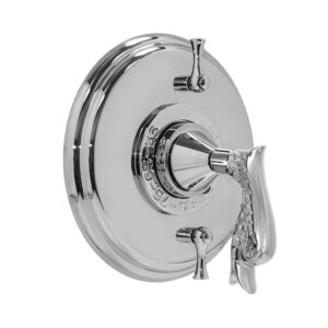 1/2" Thermostatic Shower Set with Windsor Elite Handle and Two Volume Controls (available as trim only P/N: 1.003796.V2T)