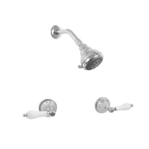 Two Valve Shower Set with New Hampton Handle (available as trim only P/N: 1.004342T)