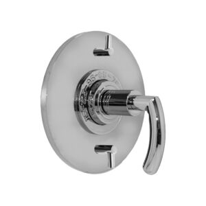 1/2" Thermostatic Shower Set with Prana Handle and Round Contemporary Plate with Two Volume Controls (available as trim only P/N: 1.079296.V2T)