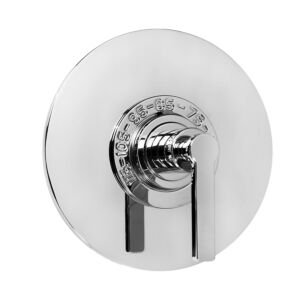 3/4" Thermostatic Set with Carina Handle and 9" Round Contemporary Plate (available as trim only 1.082897DT)